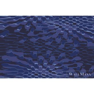   MARBURG Zaha Hadid Hommage 58309 kék grafikus Modern XXL tapéta