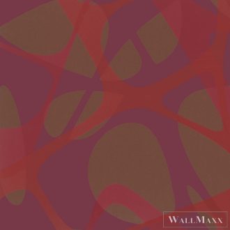   MARBURG Zaha Hadid Hommage 58330 arany-vörös grafikus Modern tapéta