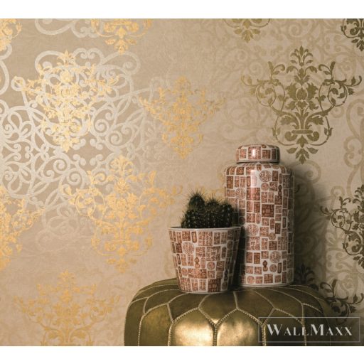 MARBURG Catania 58602 bézs barokk mintás Klasszikus tapéta