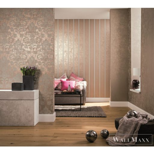 MARBURG Catania 58633 barna absztrakt Uni tapéta