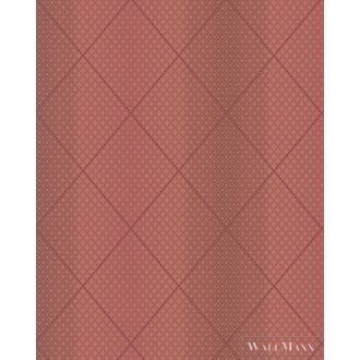 MARBURG Catania 58648 piros kockás Elegáns tapéta