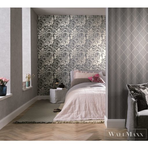 MARBURG Catania 58649 szürke kockás Elegáns tapéta