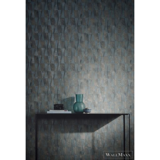 MARBURG Dieter Langer Tango 58854 kék geometria mintás Elegáns tapéta