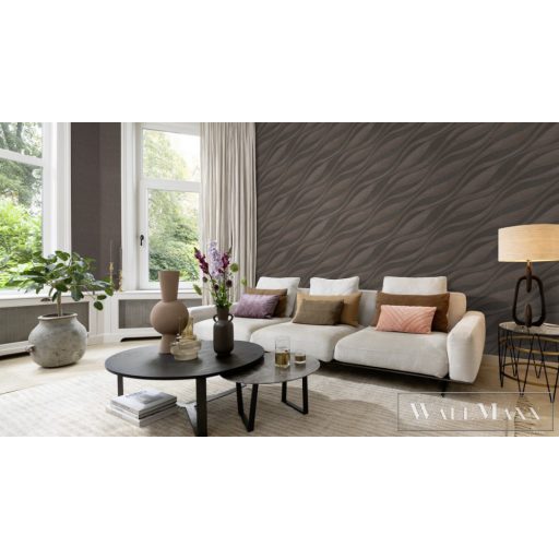 RASCH Sky Lounge 608007 szürke hullámos elegáns tapéta