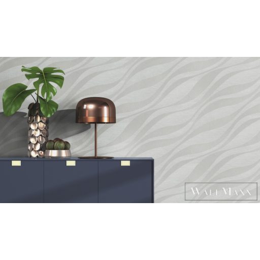 RASCH Sky Lounge 608069 ezüst hullámos elegáns tapéta