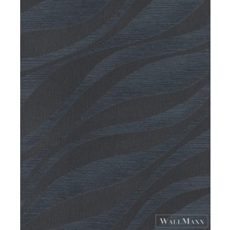 RASCH Sky Lounge 608076 kék hullámos elegáns tapéta