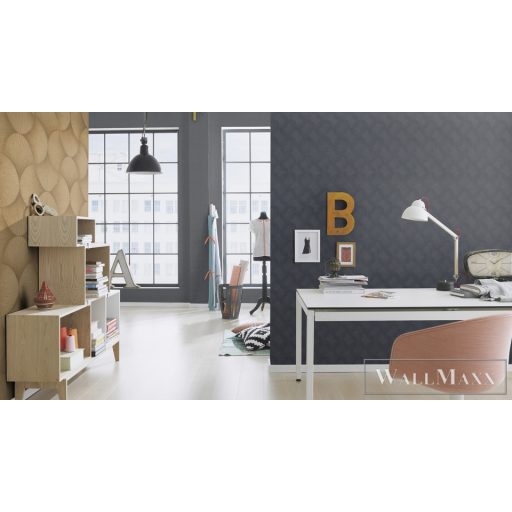 RASCH Sky Lounge 608113 kék puzzle mintás elegáns tapéta