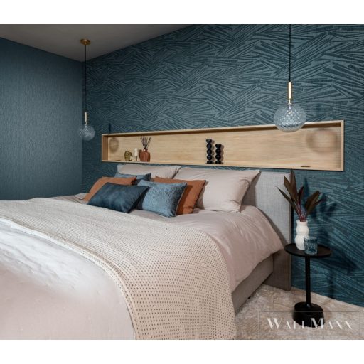 RASCH Sky Lounge 608687 kék absztrakt mintás uni tapéta