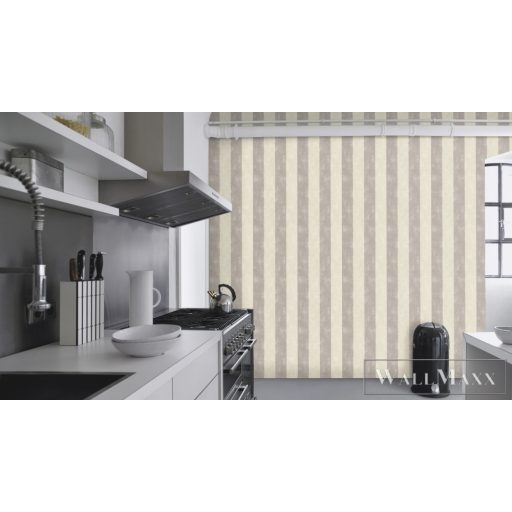 Rasch TIMEOUT Tapetenwechsel 2024 608960 bézs Klasszikus csíkos tapéta