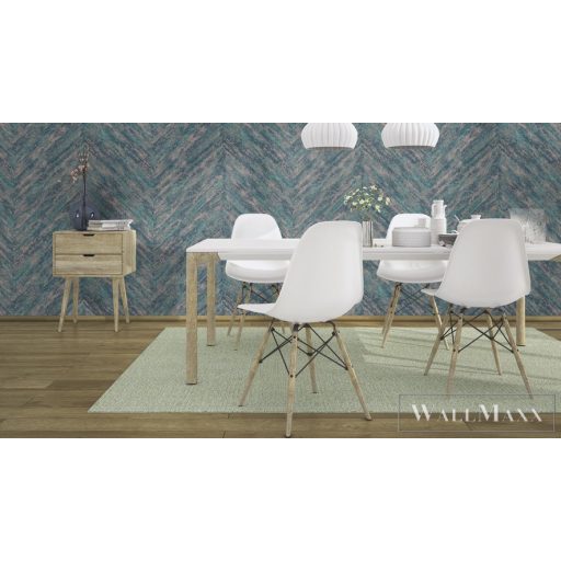RASCH LINARES 2023 617542 MODERN TAPÉTA TÜRKIZ