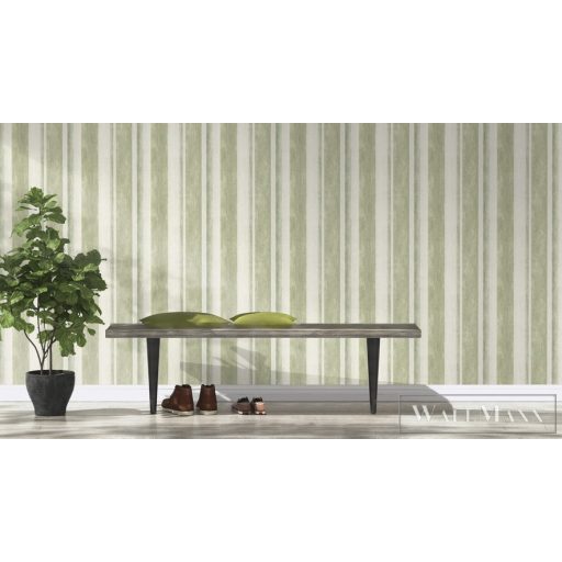 RASCH LINARES 2023 617771 CSÍKOS TAPÉTA ZÖLD