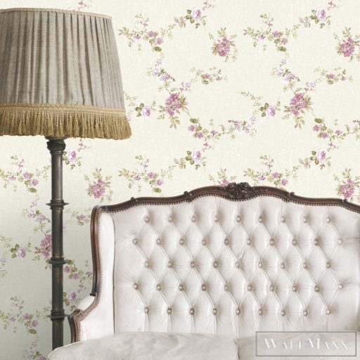 ICH Aromas 620-3 fényes virág mintás klasszikus tapéta