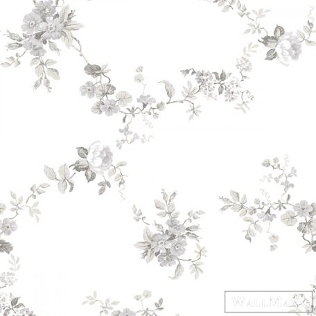 ICH Aromas 620-4 fehér virág mintás klasszikus tapéta