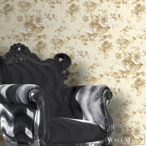 ICH Aromas 621-2 bézs nagy virág mintás klasszikus tapéta