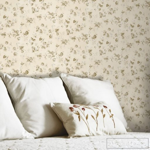 ICH Aromas 623-5 bézs kis virág mintás klasszikus tapéta