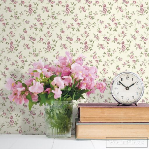 ICH Aromas 624-2 bézs kis virág mintás klasszikus tapéta