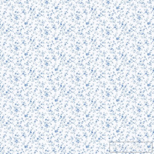ICH Aromas 625-1 kék kis virág mintás klasszikus tapéta
