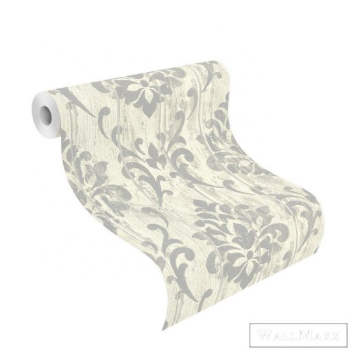 Rasch Bricks & Wood II 625950 Barokk törtfehér intarzia mintás tapéta