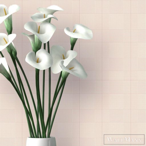 ICH Aromas 627-1 rózsaszín Textil mintás Klasszikus vlies tapéta