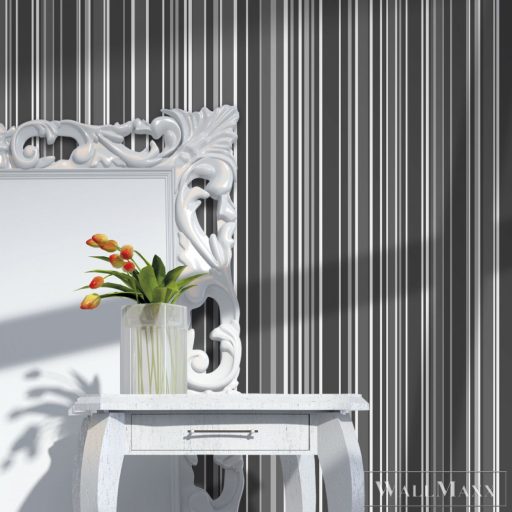 ICH Aromas 628-2 sötét csíkos klasszikus tapéta