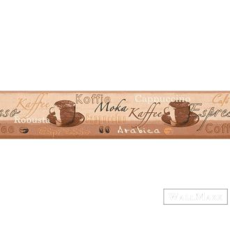   AS CREATION Only Borders 63391-0 barna kávézó mintás modern bordűr