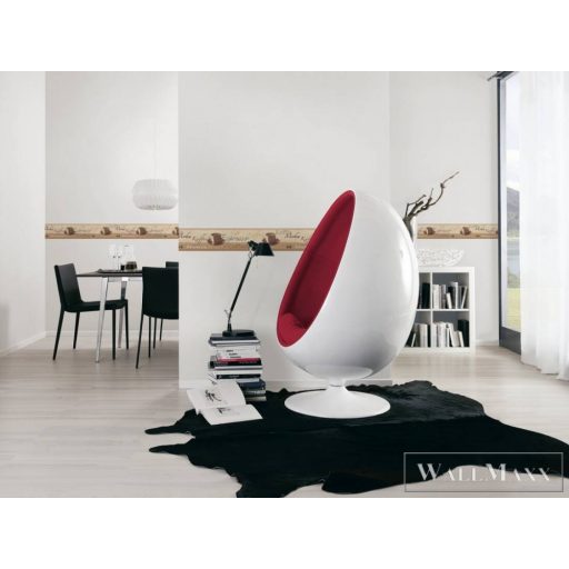 AS CREATION Only Borders 63391-0 barna kávézó mintás modern bordűr