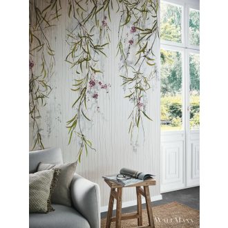   MARBURG Crush Motion 63454 kék virág mintás Gyűrött digitális panel