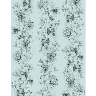   MARBURG Crush Motion 63456 ezüst virág mintás Gyűrött digitális panel