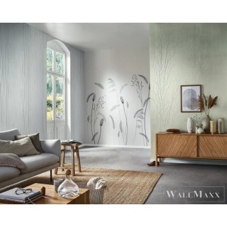   MARBURG Crush Motion 63460 halvány bézs gyapot mintás Gyűrött digitális panel