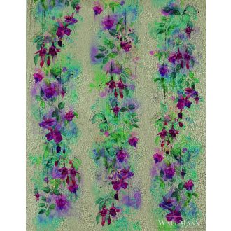   MARBURG Crush Motion 63465 csillogó bézs virág mintás Gyűrött digitális panel