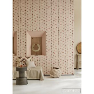   MARBURG Crush Motion 63471 kék kaleidoszkóp mintás Gyűrött tapéta