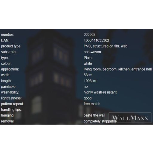 RASCH SANSA 2021 635362 DESIGN TAPÉTA Fehér