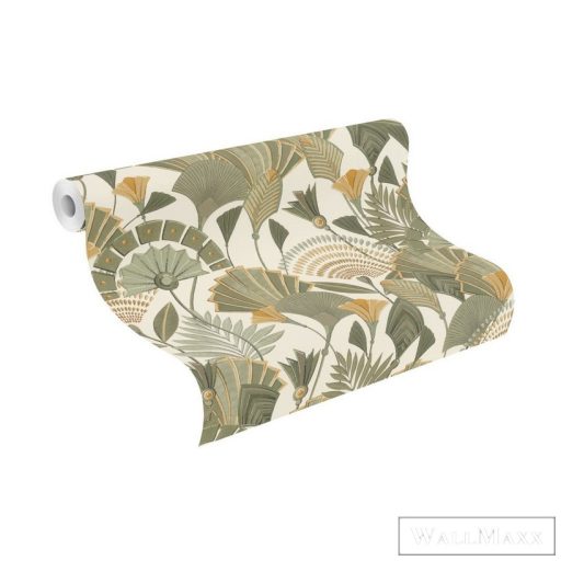 Rasch Zoya 2023 635508 fehér levélmintás tapéta