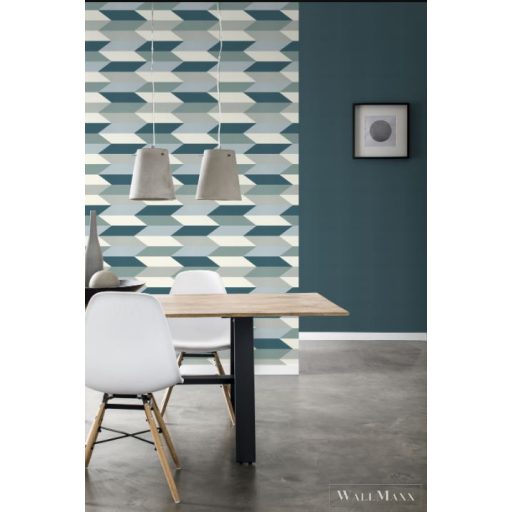 RASCH SANSA 2021 637519 TAPÉTA KÉK Design grafikai