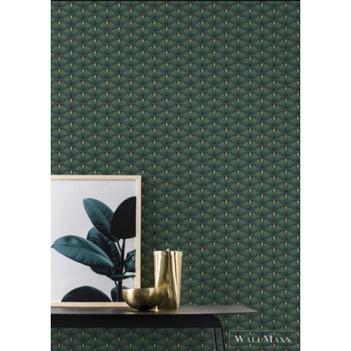 RASCH SANSA 2021 637915 DESIGN TAPÉTA ZÖLD