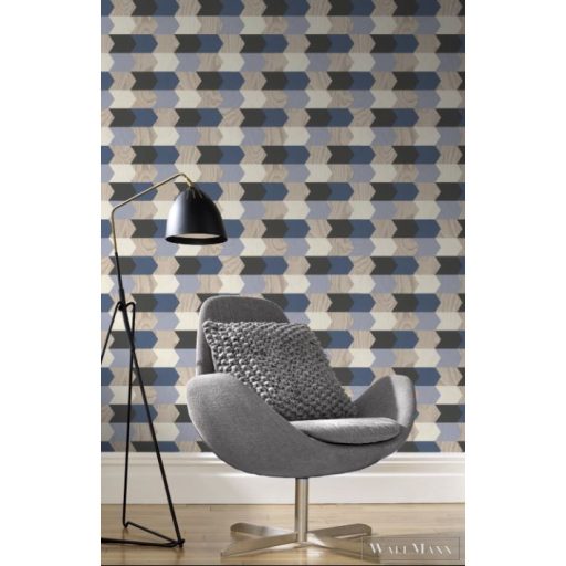 RASCH SANSA 2021 638219 DESIGN TAPÉTA KÉK