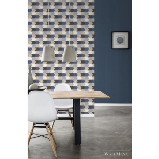 RASCH SANSA 2021 638219 DESIGN TAPÉTA KÉK