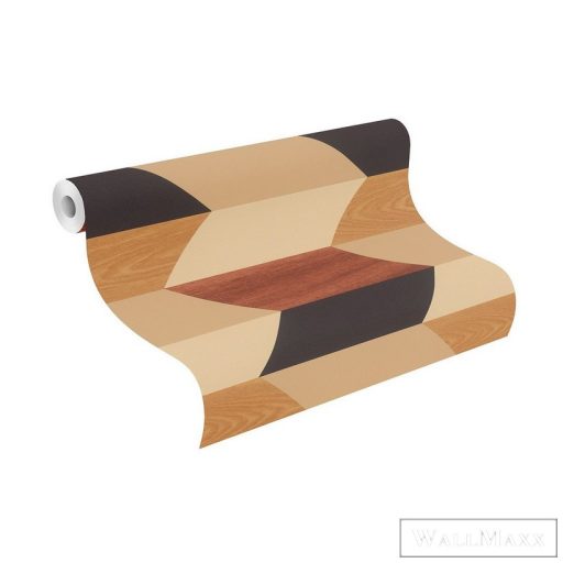 Rasch Zoya 2023 638561 barna parkettamintás tapéta