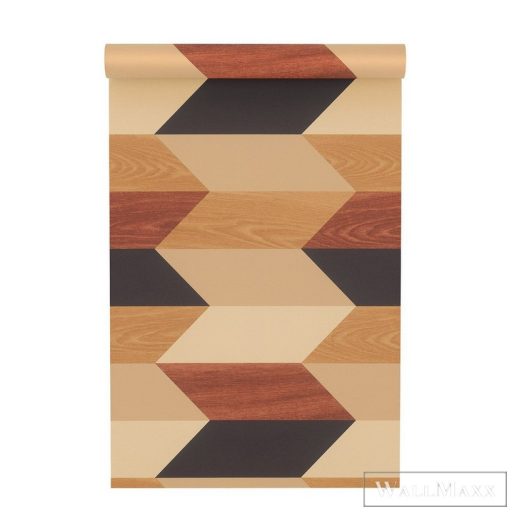 Rasch Zoya 2023 638561 barna parkettamintás tapéta