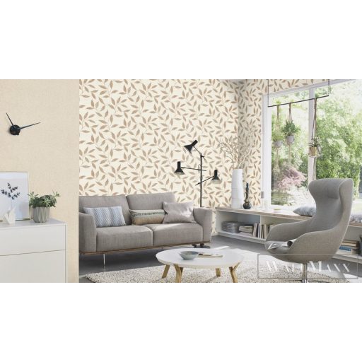 Rasch TIMEOUT Tapetenwechsel 2024 651201 bézs Natúra levél mintás tapéta