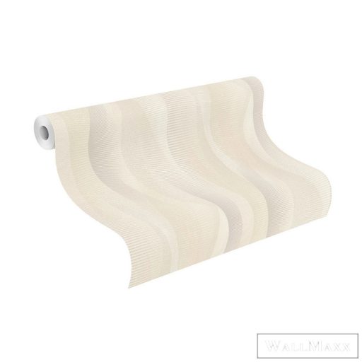 Rasch TIMEOUT Tapetenwechsel 2024 651515 krémszínű Elegáns hullámos tapéta