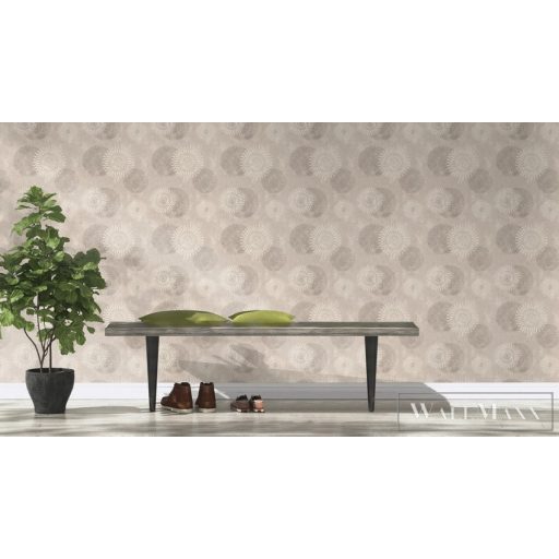 Rasch TIMEOUT Tapetenwechsel 2024 651713 bézs Modern nap mintás tapéta