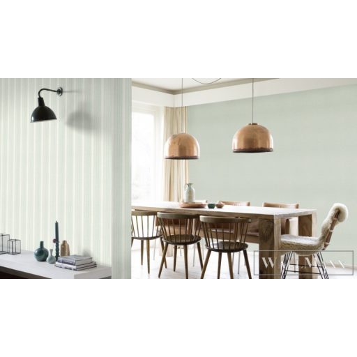 Rasch TIMEOUT Tapetenwechsel 2024 652123 zöld Modern csíkos tapéta