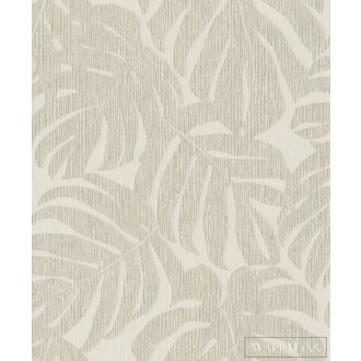   RASCH Welcome Home 653106 bézs levél mintás Elegáns tapéta