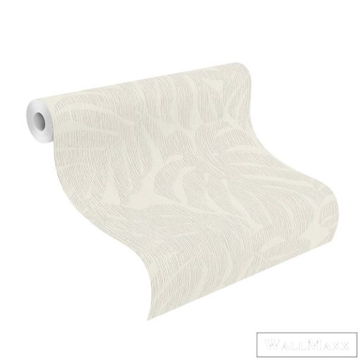 RASCH Welcome Home 653144 krémszínű levél mintás Elegáns tapéta