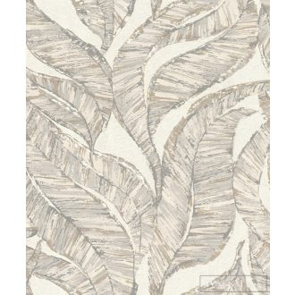   RASCH Welcome Home 653427 bézs levél mintás Elegáns tapéta