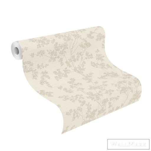 RASCH Welcome Home 653847 bézs levél mintás Elegáns tapéta
