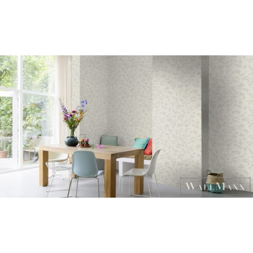 RASCH Welcome Home 653861 ezüst levél mintás Elegáns tapéta