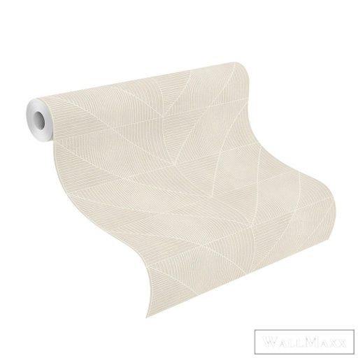 RASCH Welcome Home 653915 bézs geometrikus mintás Elegáns tapéta