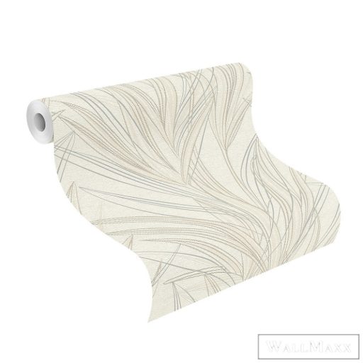 RASCH Welcome Home 654004 bézs levél mintás Elegáns tapéta